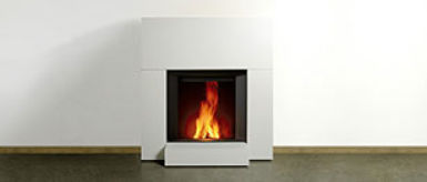 Stûv microMega with small fireplace